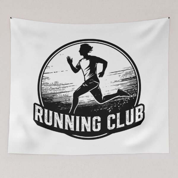 Item preview, Vintage Running Club Logo designed and sold by Retro Whimsy.