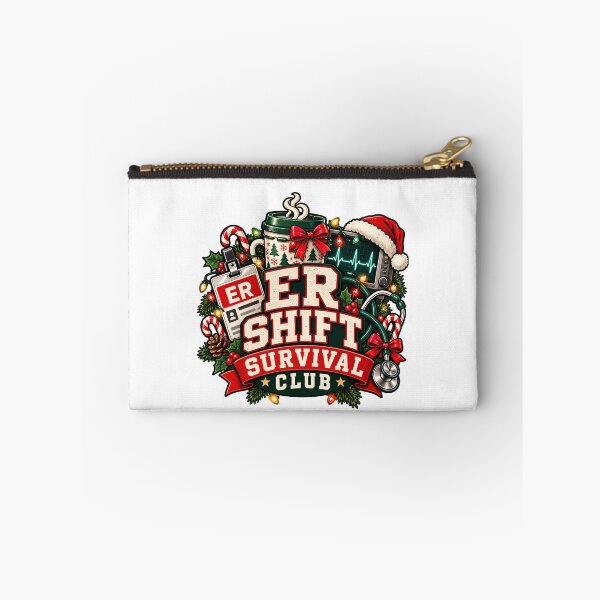 Item preview, Christmas ER Shift Survival Club Funny Holiday Emergency Room Nurse designed and sold by Neurospicy Trolls.