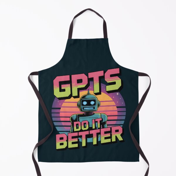 Item preview, GPTs Do It Better – Retro 80s AI Humor Design designed and sold by Jollys-ArtShop.
