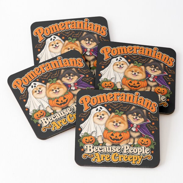 Item preview, Funny Spooky Pomeranian Dogs - Pomeranians Because People Are Creepy Halloween designed and sold by Rtcraftani.