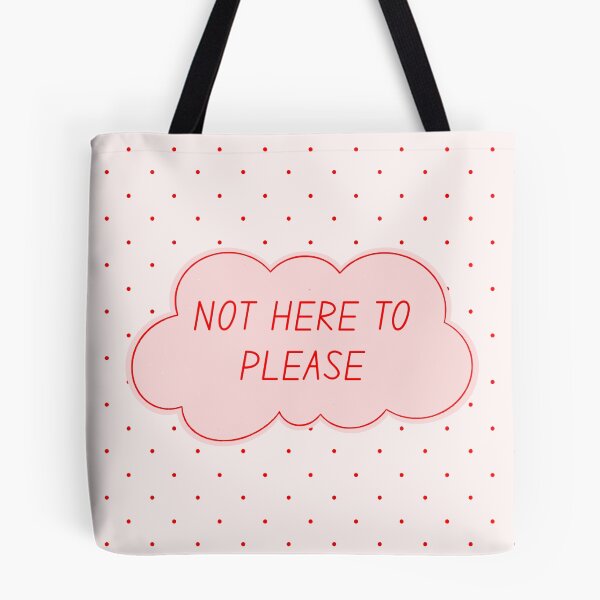Item preview, Not Here To Please Cute Retro Red Polka Dots Aesthetic Quote | Sassy Feminist Empowerment Coquette | Retro Unapologetic Mindset Motivation designed and sold by LitzoyGlobeArt.