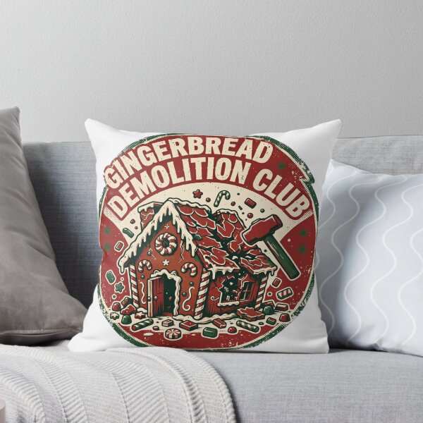 Artikelvorschau, Gingerbread Demolition Club - Funny Christmas Baking Shirt entworfen und verkauft von KERK Art and Design.