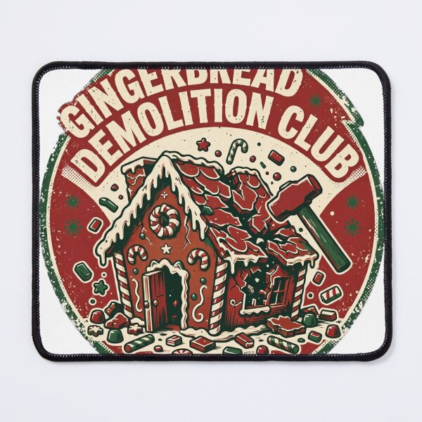 Item preview, Gingerbread Demolition Club - Funny Christmas Baking Shirt designed and sold by KERK Art and Design.