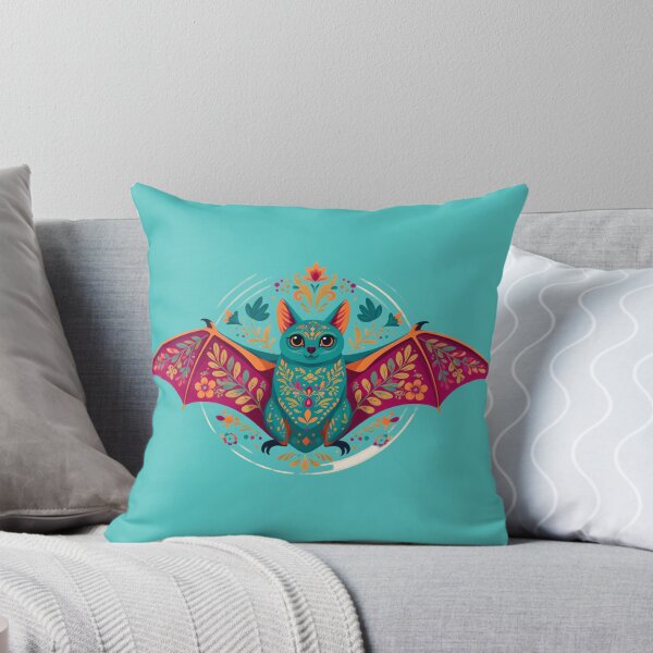 Item preview, Bohemian bat with flowers - Colorful Halloween designed and sold by ParadoxParadox.