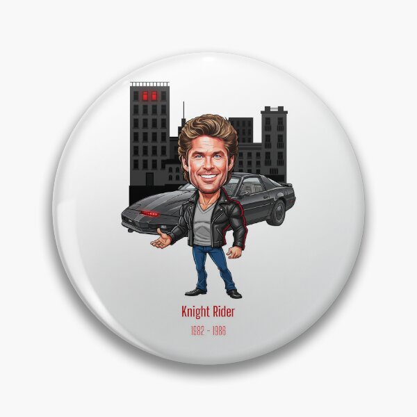 Item preview, City at night David Hasselhoff Knight Rider caricature designed and sold by vectorlove.
