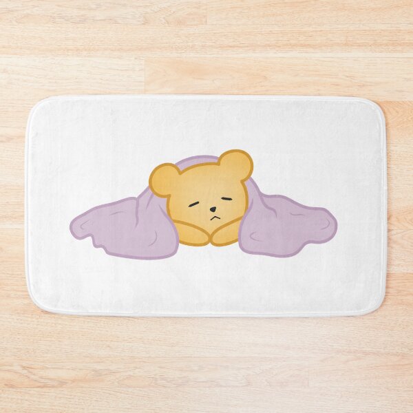 Item preview, Sleepy Cute Bear in a Purple Blanket designed and sold by winterpumpkin.