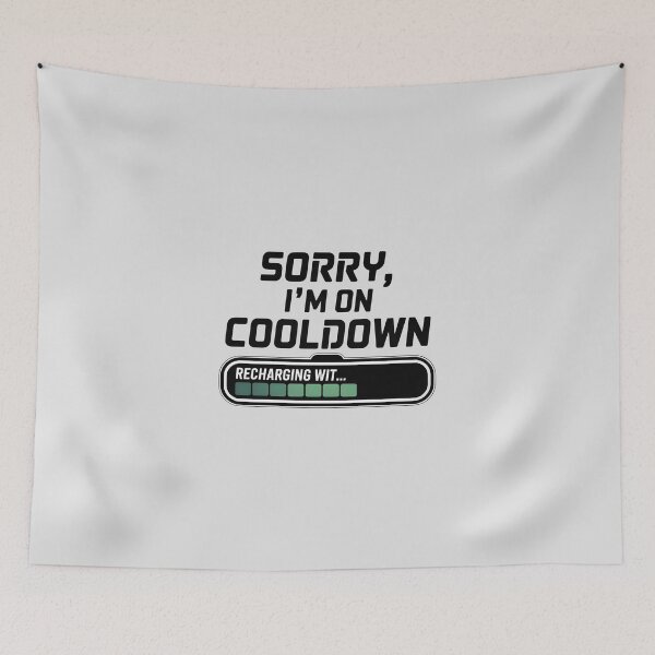 Item preview, Sorry, I’m on Cooldown – Funny AI Tech Humor Design designed and sold by Jollys-ArtShop.