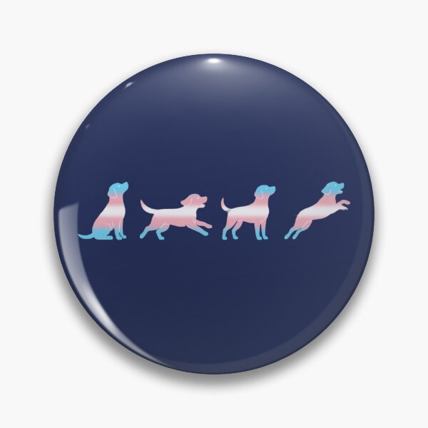 Item preview, Puppies Playing with Trans Flag - Pastel Pride Silhouettes designed and sold by Goodthingstree.