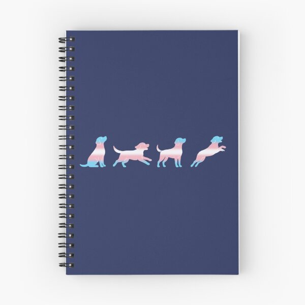 Item preview, Puppies Playing with Trans Flag - Pastel Pride Silhouettes designed and sold by Goodthingstree.
