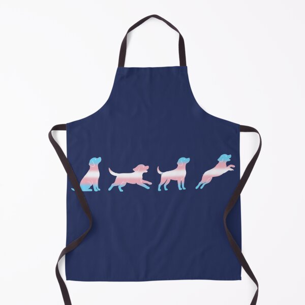 Item preview, Puppies Playing with Trans Flag - Pastel Pride Silhouettes designed and sold by Goodthingstree.