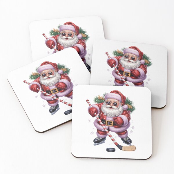 Item preview, Ice Hockey Santa Claus Skater – Funny Christmas Sports Art designed and sold by jkrphoto.