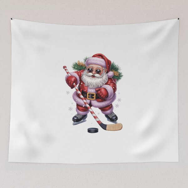Item preview, Ice Hockey Santa Claus Skater – Funny Christmas Sports Art designed and sold by jkrphoto.