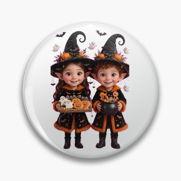Item preview, Halloween Witch Elves Sticker, Cute Trick or Treat Kids Spooky Gift designed and sold by HoMya.