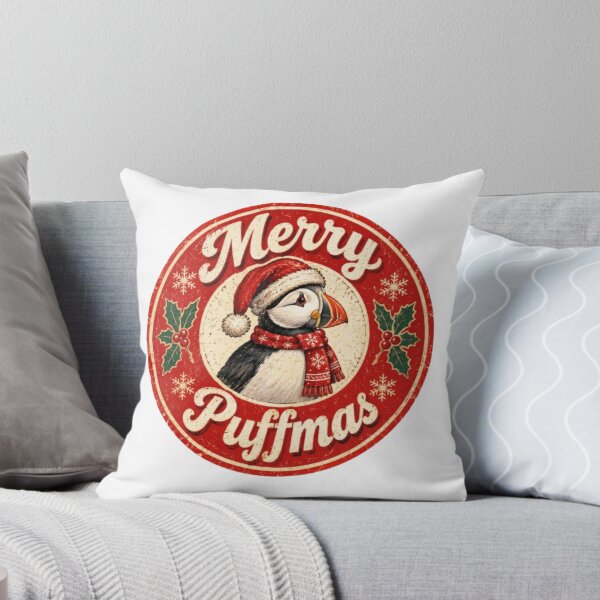Item preview, Merry Puffmas Vintage Christmas Puffin Shirt | Retro Puffin Christmas Badge | Cute Bird Holiday Gift designed and sold by Obinne.