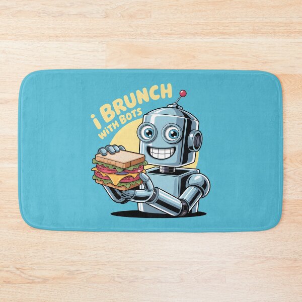 Item preview, I Brunch with Bots – Funny AI Robot Humor Design designed and sold by Jollys-ArtShop.