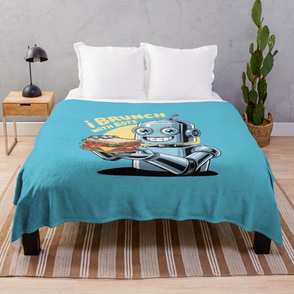 Item preview, I Brunch with Bots – Funny AI Robot Humor Design designed and sold by Jollys-ArtShop.