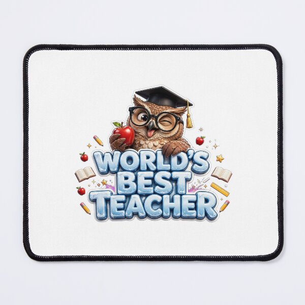 Item preview, World's Best Teacher Funny Owl Shirt - World Teachers' Day Gift For Teachers designed and sold by SilaStyles.