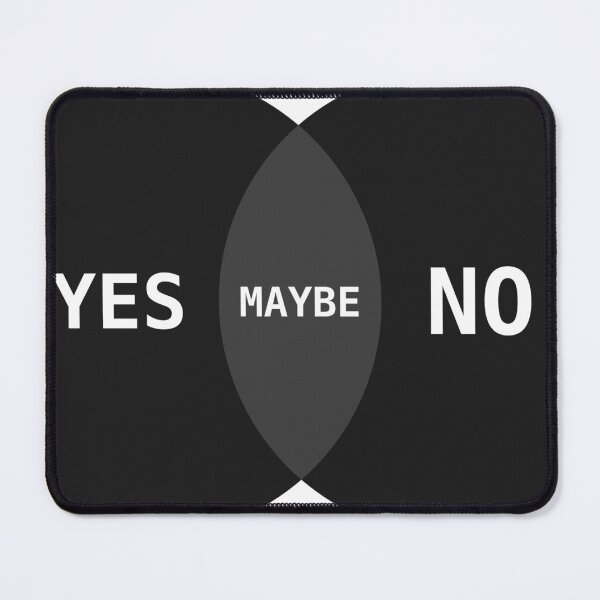 Item preview, Yes No Maybe Venn Diagram — Mono Ink designed and sold by abghandour2.