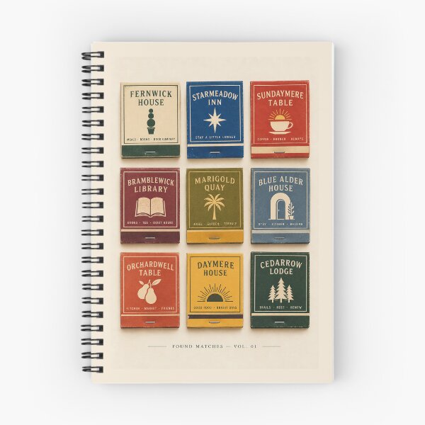 Item preview, Found Matches Vol. 01 – Vintage Matchbook Art Print designed and sold by astersgraphics.