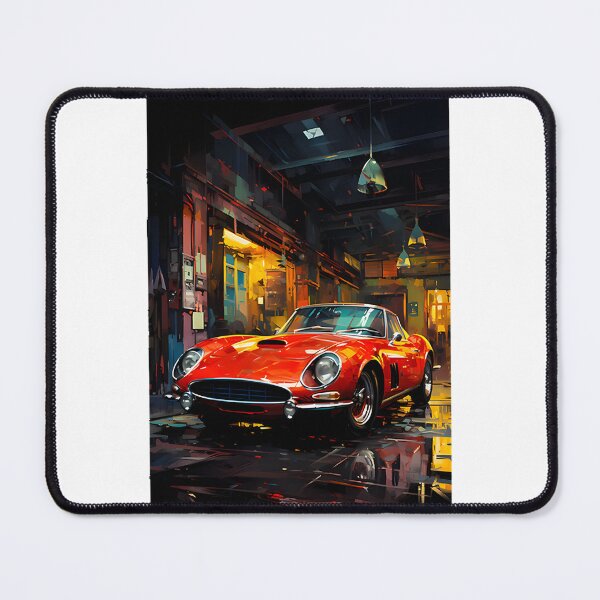 Item preview, Classic Heritage Sports Car Parked on Cobblestone Street Vintage Automotive Art designed and sold by LeilaMounia.