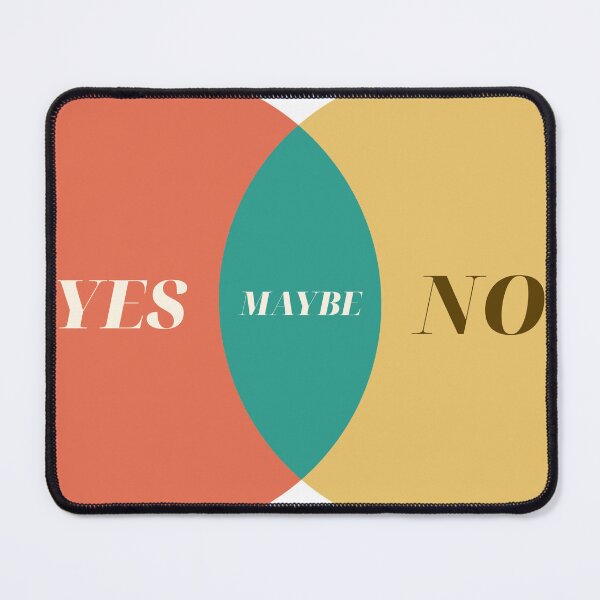 Item preview, Yes No Maybe Venn Diagram — Retro Serif designed and sold by abghandour2.