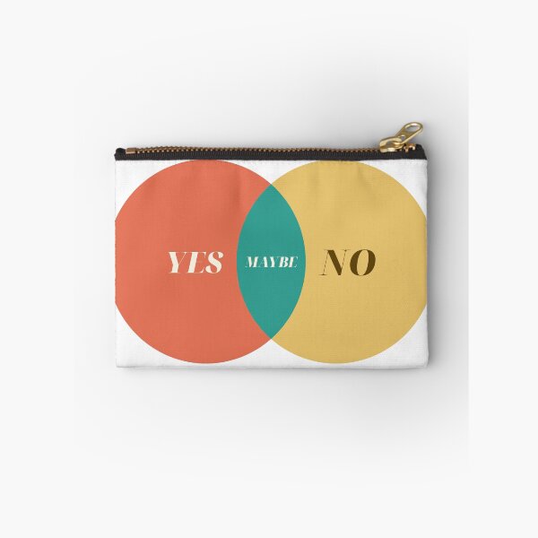Item preview, Yes No Maybe Venn Diagram — Retro Serif designed and sold by abghandour2.