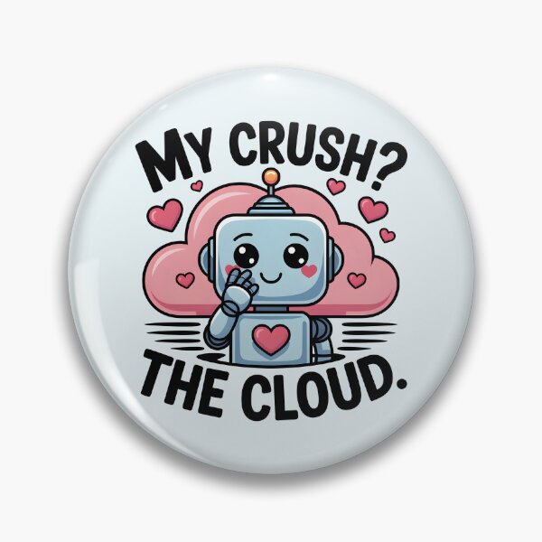 Item preview, My Crush? The Cloud. – Funny AI Tech Love Humor designed and sold by Jollys-ArtShop.
