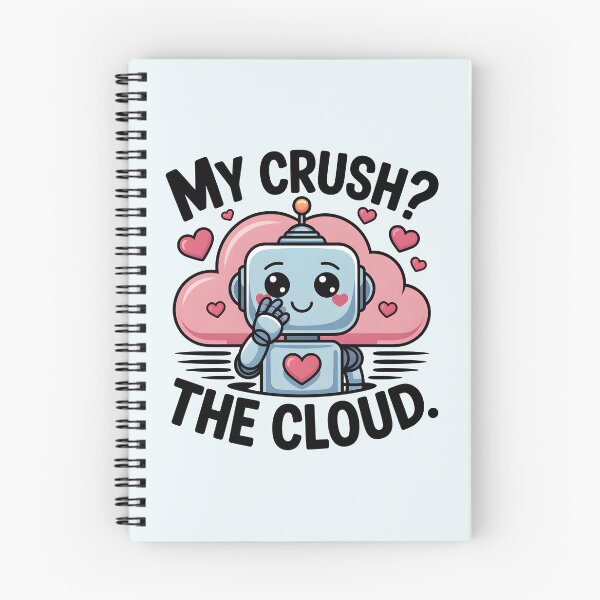 Item preview, My Crush? The Cloud. – Funny AI Tech Love Humor designed and sold by Jollys-ArtShop.