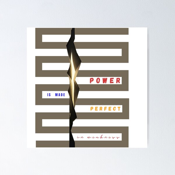Item preview, EL PODER SE PERFECCIONA EN LA DEBILIDAD designed and sold by WesWay.
