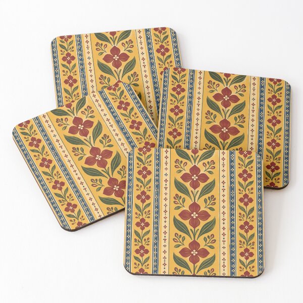 Item preview, Garden Rail – Botanical Block Print Duvet Cover designed and sold by astersgraphics.