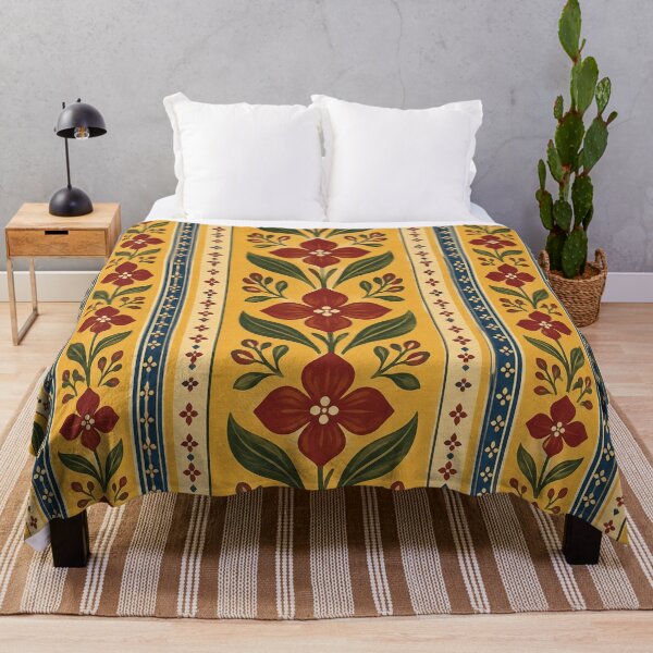 Item preview, Garden Rail – Botanical Block Print Duvet Cover designed and sold by astersgraphics.