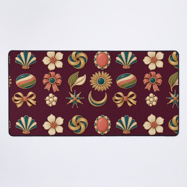 Item preview, Brooch Drawer – Vintage Jewelry Zipper Pouch designed and sold by astersgraphics.