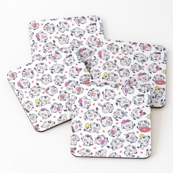 Item preview, Cute Kawaii Cow Hearts Pattern designed and sold by SmyrnaArtGalery.