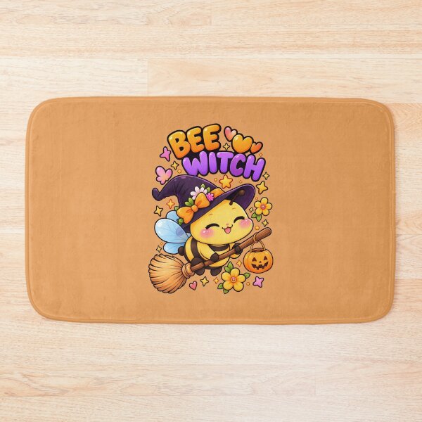 Item preview, Bee Witch Halloween – Cute Kawaii Witch Bee on Broom designed and sold by StickyDelights.