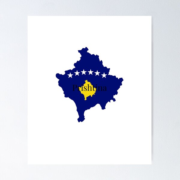 Item preview, Prishtina Kosova Map | Prishtina City Map | Kosovo Pride & Heritage Gift designed and sold by gluxdesing.