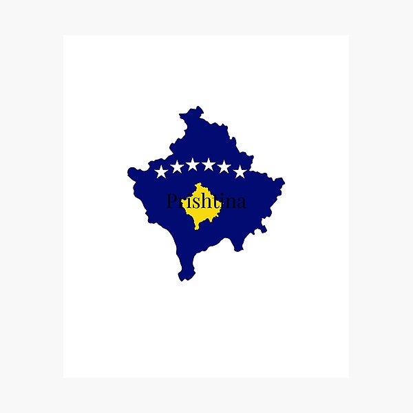 Item preview, Prishtina Kosova Map | Prishtina City Map | Kosovo Pride & Heritage Gift designed and sold by gluxdesing.