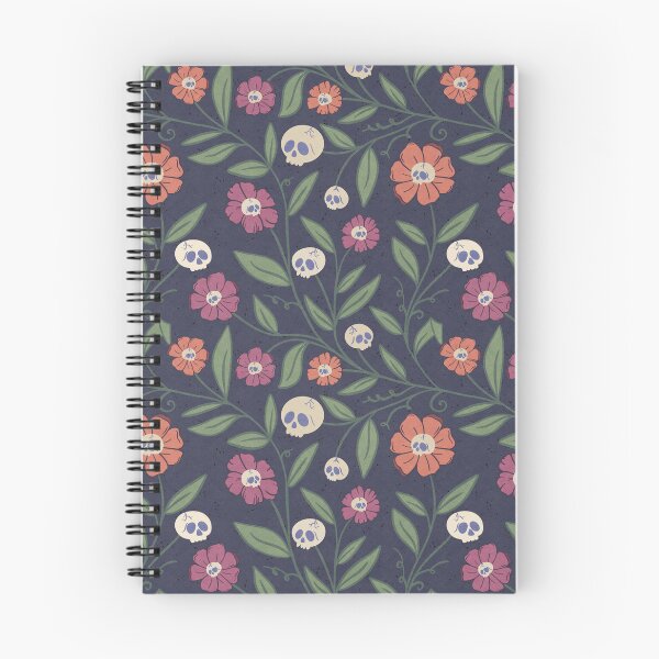 Item preview, Floral Skulls designed and sold by Nicole Dawn Design.