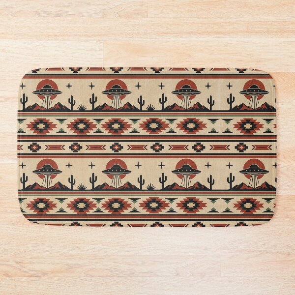 Item preview, Funny Southwestern UFO Pattern designed and sold by ChunkByChunk.