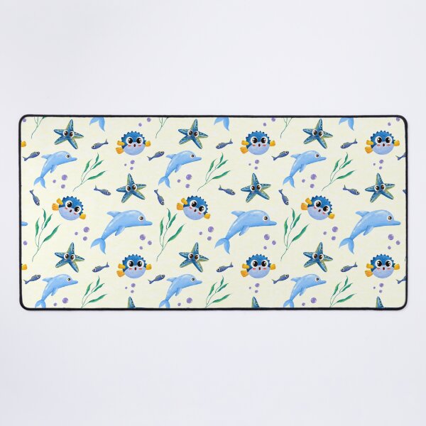 Item preview, Cute Dolphin Ocean Friends Pattern designed and sold by SmyrnaArtGalery.