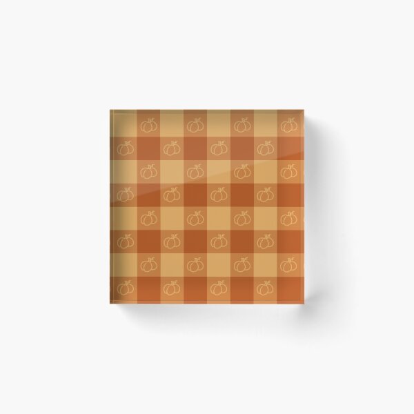Item preview, Pumpkin Gingham designed and sold by Off-The-Wahl Charms & Co..