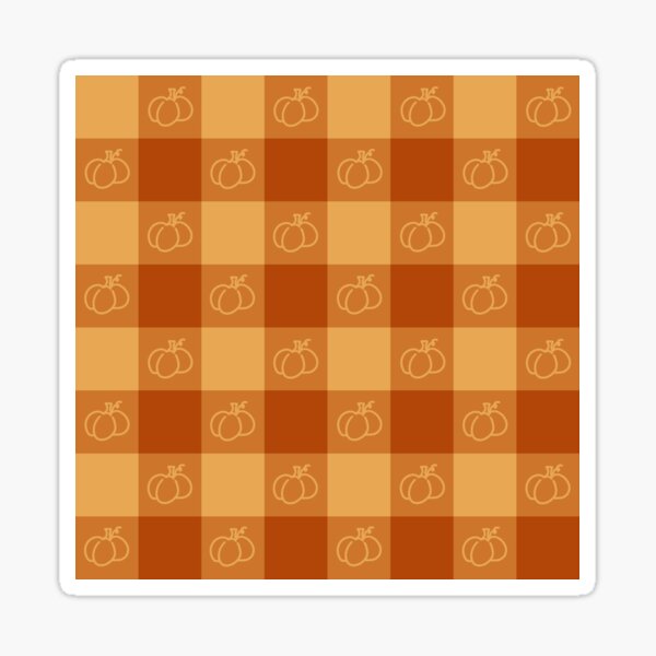 Item preview, Pumpkin Gingham designed and sold by Off-The-Wahl Charms & Co..