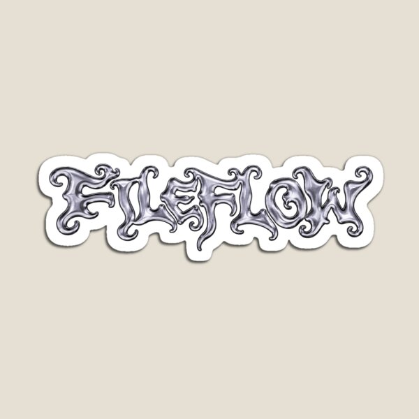 Item preview, FILEFLOW – Silver Liquid Chrome Y2K Typography designed and sold by FileFlowStudio.