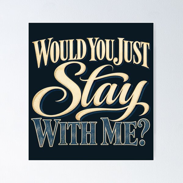 Item preview, Would You Just Stay With Me? - The Notebook designed and sold by hesjustken.