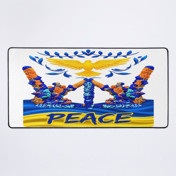 Item preview, Peace For Ukraine Patriotic Azurite mineral designed and sold by ArtDesignTp.