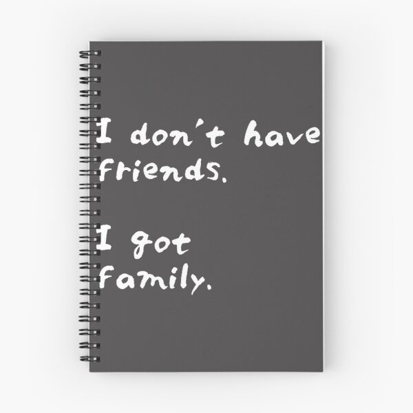 Item preview, Furious Quote Design - I Don't Have Friends I Got Family Inspirational Typography designed and sold by HentaiArsenal.