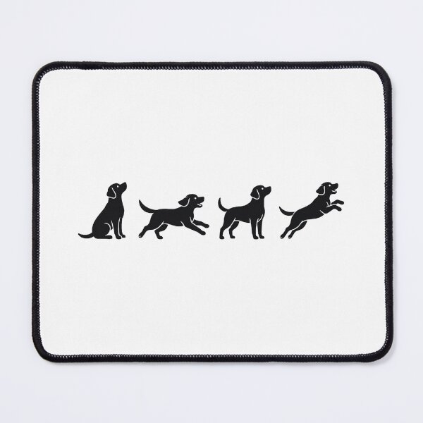 Item preview, Silhouettes of Black Labradors Playing - Minimalist and Tender Illustration designed and sold by Goodthingstree.