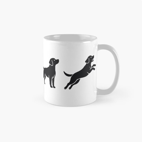 Item preview, Silhouettes of Black Labradors Playing - Minimalist and Tender Illustration designed and sold by Goodthingstree.