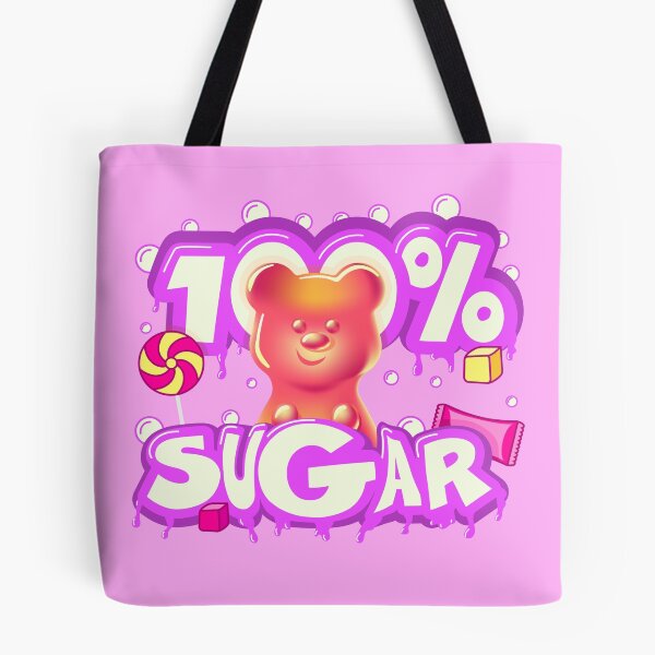 Item preview, 100% SUGAR. Y2K Neon Gummy Bear Candy Aesthetic designed and sold by AnnaDesertArt.