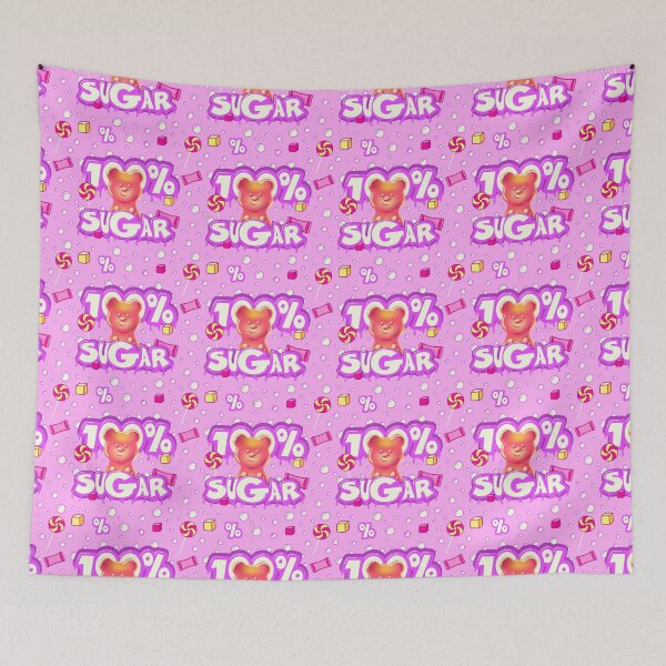 Item preview, 100% SUGAR. Y2K Neon Gummy Bear Candy Aesthetic designed and sold by AnnaDesertArt.