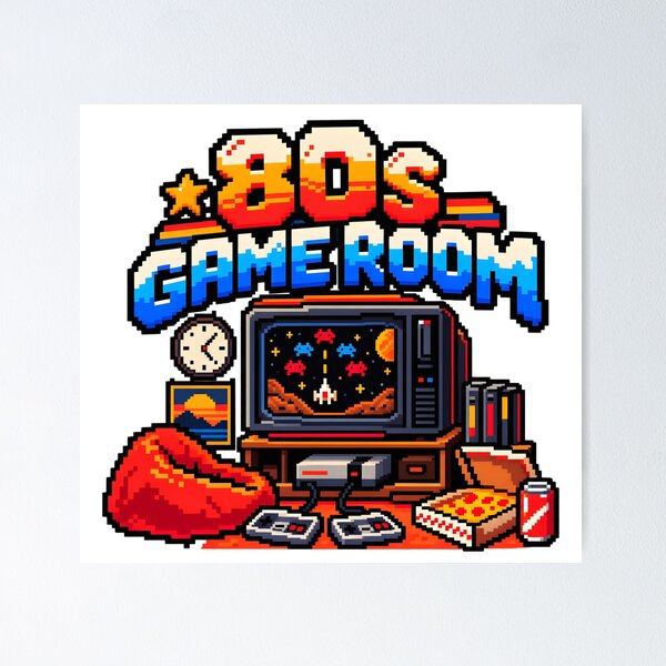 Item preview, 80s Game Room designed and sold by TOMSZE.